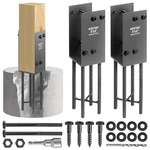 Heavy Duty U-shaped Fence Post Holder Bracket For Concrete (2 Pack). Fixed Price $116.99.