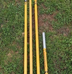 Jameson Fiberglass Yellow Wire And Cable Extension Poles Set Of 4. Fixed Price $125.00.