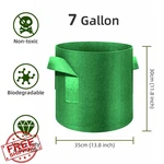 Whatwears 7 Gallon Grow Bags 12 Pack Nonwoven Fabric Green. Fixed Price $44.99.