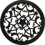 Nuvo Iron 15 In. Dia. Round Cast Aluminum Gate Insert ACW55. Fixed Price $74.58.