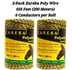 2-PACK Zareba Poly Electric Fence 656 Feet Conductors Per Roll 1312 Ft Total. Fixed Price $22.80.