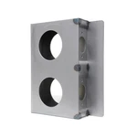 Gate Lockbox Double Hole Weldable Steel 6 3/4" 3/8" 1/2" Unpainted. Fixed Price $24.00.