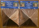 New Lot Of 2 - 4X4 Inch Copper Metal Post Point Cap Maine Ornamental. Fixed Price $8.97.
