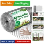 Amagabeli Hardware Cloth 1/2 Inch 48 X 100 Ft 19 Gauge Chicken Wire Fence Hot.... Fixed Price $206.92.