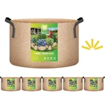 Yssoa 5-PACK 15 Gallon Grow Bags Heavy Duty Thickened Nonwoven Aeration Fabric. Fixed Price $47.26.