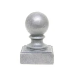 Cast Iron Ball Fence Finial Square Topper Caps - For X 2" Posts. Fixed Price $7.00.
