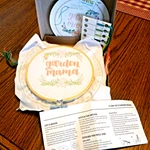 Hello Spring Crafted Garden Embroidery Kit Mama 1588-5015 6" Diameter. Fixed Price $8.99.