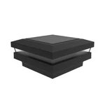 Tuffbilt 2.5 In. Matte Black Aluminum Rail Solar Post Top New Case Of (6). Fixed Price $72.99.