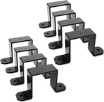 8-PACK Heavy Duty 4X4 Post Brackets, 2.55MM Thick 4"X4" Black Large,. Fixed Price $44.99.