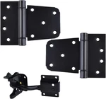 Self-closing Gate Hardware KIT,1 Pack Self-locking Latch And 2 Black. Fixed Price $36.99.