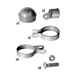 Yardgard 3 In. Steel Chain Link Fence Corner Post Kit (pack Of 2). Fixed Price $37.99.