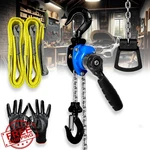 Fithoist Mini Chain 1/4 Ton 10FT Lift G80 Slings Gloves 2 Hooks G.... Fixed Price $55.40.