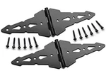 20 Pairs Nationwide Industries Contemporary Gate Strap Hinge Black 8" NW38944Q. Fixed Price $68.75.