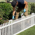 No-dig Garden Fence Kit 2FT X White Vinyl Picket Panels For Dogs. Fixed Price $102.60.