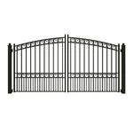 Aleko Paris Style Ornamental Steel Dual Driveway Gate 12 Ft X 6 Black. Fixed Price $2499.00.