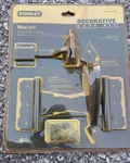 Stanley Decorative Wooden Fence Gate Hardware Kit 6" Hinges, Pull, Latch, Screws. Fixed Price $15.95.