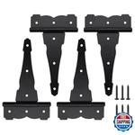 Home Master Hardware 8" Heavy Duty Decorative Strap Hinge Rustproof Iron Black. Fixed Price $46.25.
