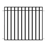 Vigoro 37.2" H X 42.87" W Black Steel 3-RAIL Fence Panel Garden Outdoor Dig. Fixed Price $234.20.
