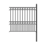 Aleko Diy Outdoor Garden Yard Privacy Steel Fence Panel 5.5'X5' Paris Style. Fixed Price $469.00.