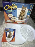 Nos Rare Citi Kitty Litter Box House Toilet Training System W/ Catnip. Fixed Price $45.00.