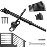 Blika 15 Pair 1/8 Black Cable Railing Kit Swage Toggle Turnbuckle Hardware. Fixed Price $111.65.