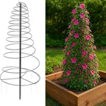 45" Garden Trellis Adjustable Spiral For Climbing Plants Flowers Vines Metal. Fixed Price $17.99.