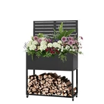 Metal Planter Box With Trellis, 55" HX35 Raised Garden Bed Drain.... Fixed Price $226.01.