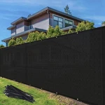 Tang 4' X Privacy Fence Screen Black Shade Cloth With 50',. Fixed Price $56.99.