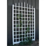 Dura-trel Wall Trellis 96" X 57" Vinyl Pvc Winchester White Weather-resistant. Fixed Price $143.11.