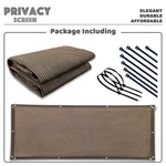 3', 4', 5', 6' Tall Balcony Fence Privacy Screen Windshield Shade For Garden. Fixed Price $14.60.