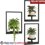 Wall Hanging Planter Shelves Modern Picture Frame Indoor Outdoor Display. Fixed Price $36.78.