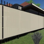 7FT Privacy Screen Fence Heavy Duty Beige Mesh Shade Net Cover Wall Garden Yard. Fixed Price $460.83.