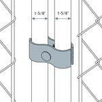10 Set Chain Link Fence Clamps 1-5/8" Dog Kennel Panel For Round Pipe. Fixed Price $37.90.