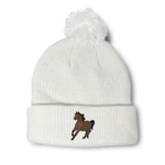 Pom Beanies For Women Western Horse Mustang Winter Hats Skull Cap. Fixed Price $17.99.