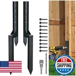 Fence Repair Kit 2PCS: Heavy-duty Ground Stakes For Leaning Rotted Posts. Fixed Price $77.75.