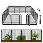 Garden Fence 36 In 22.1 Ft 10 Panels Heavy Duty Iron Getlay Wide Gate Total. Fixed Price $259.99.