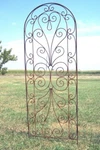 70" X24" Heart Trellis Garden Support Metal Climbing Vine, Wrought Iron. Fixed Price $149.95.