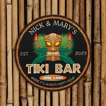 Personalized Tiki Bar Sign Tropical Decor Pool Porch Backyard Patio 100140050008. Fixed Price $54.95.