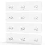 Jovware Shower Caddy Adhesive Replacement 3 Wire Hook 4 Pack, Transparent 12". Fixed Price $8.97.