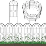 Polyjkl Decorative Garden Fence Pack, 30IN (h) X 30" HIGH,10FT, Black. Fixed Price $69.99.