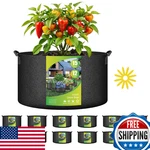 Simple Deluxe 12 Pack 15 Gallon Grow Bags 300G Vegetable Flower Plant Fabric Pot. Fixed Price $58.06.