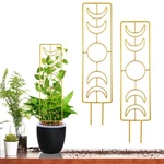 Pack Large Moon Phase Plant Trellis, 17.32 Inches Gold Metal .... Fixed Price $23.84.