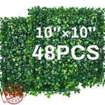 Crowye 48 Pc 10X10 Artificial Grass Wall Boxwood Hedge Panels. Fixed Price $106.99.