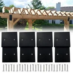 4 Pcs 12.5X5 Inch Zshape Heavy Duty Steel Brackets Post To Beam Support. Fixed Price $51.45.