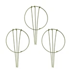 3-PACK Garden Plant Support Stake Green Rings For Climbing Plan.... Fixed Price $15.12.
