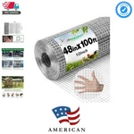 Amagabeli Hardware Cloth 1/2 Inch 48 X 100 Ft 19 Gauge Chicken Wire Fence Hot.... Fixed Price $160.79.