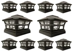 Solar Post Cap Light 10 Pcs 4X4 Black Color Square Fence. Fixed Price $145.48.