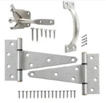 Everbilt Gate Tee Hinge, Latch And Pull Set Galvanized Rust Protection.. Fixed Price $26.00.