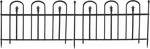 Set Of 2 Sunnydaze Steel Decorative Garden Fence Panels - Black 6' Long. Fixed Price $214.99.