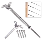 T316 Stainless Steel Deck Toggle Tensioner Set For Cable Railing- 1/8". Fixed Price $92.99.